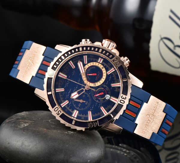 Nouveau Top Marque noir silicone quartz mode hommes horloge montres date automatique hommes robe designer montre en gros cadeaux masculins montre-bracelet ls