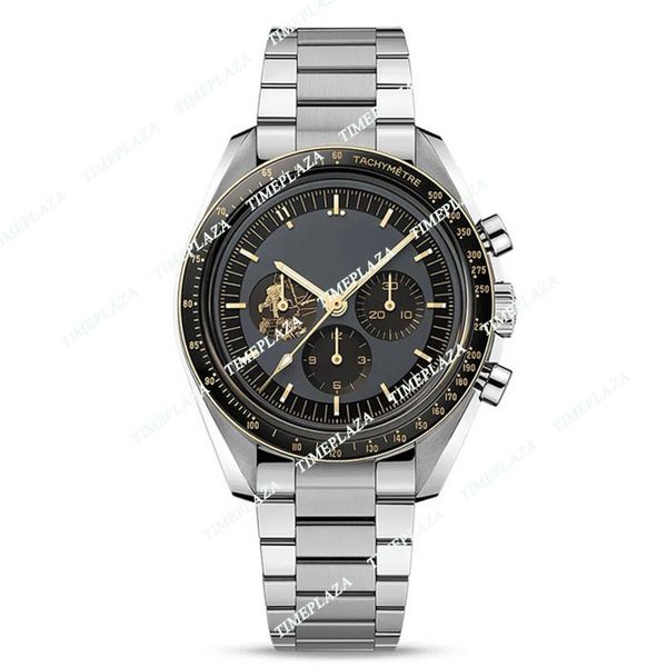 New Brand Brand Watches Swiss For Men Apollo 11 50e anniversaire Deisgner Watch Quartz Mouvement Tous les cadran Travail Moonshine Dial Speed Montre de Luxe