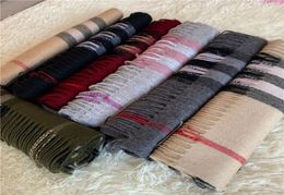 NOUVEAU TOP CASHMERE SCRULAF Classic Brand Soft 100 Cashmere Scarf Fashion Brand Men039s and Women039s Scarves5693272