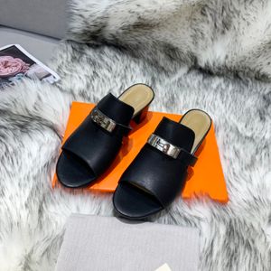 Nieuwe topontwerper damessandalen, Mabit-platformslippers, muilezel sexy zomerhoge hakken, dikke pantoffels, pantoffels, visgraatpantoffels, damesstrand-buitensandalen