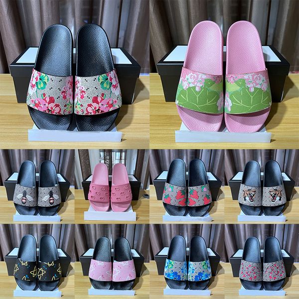 Floral Animal Prints Designer Gucci Sandals guccir Womens Mens Cloud Bottoms Slides GG Red Blue Pink Black Flat Mules Slippers【code ：L】Beach Shoes