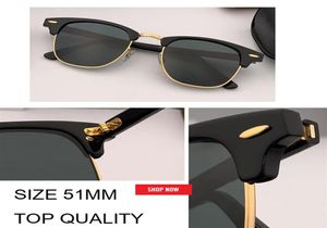 Nieuwe zonnebril van topkwaliteit voor heren Classic Club Fashion Design Master 3016 Sun Glazen Acetaatplank Zonnebril 51 mm UV400 Gradiënt 1800881