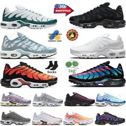 Nuevo TN de alta calidad TN Plus Running Mens TNS SE Utility Triple Black Pink Teal Volt University Blue 25th Anniversary Atlanta Oreo Athletic Sneakers Tamaño 12