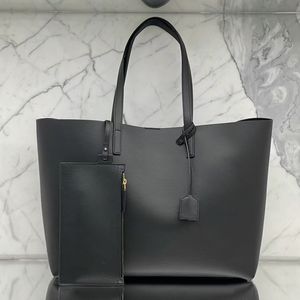 Nouveaux sacs fourre-tout femmes doux léger grand sac à main en cuir véritable sac d'ordinateur portable de mode université dame épaule sac à provisions portefeuille noir sacs à main de luxe designer