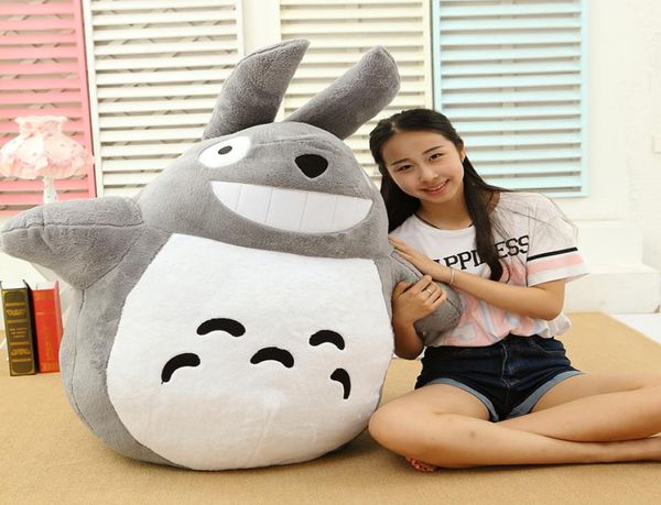 Nuevo Totoro Doll Fuge Toy de anime grande Totoro Toy Cartoon Almohada de gato para niños Regalo de cumpleaños 100cm 120cm 140cm DY503268334521