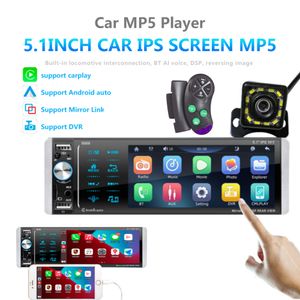 Nueva pantalla táctil Radio para coche 5,1 ''Bluetooth Audio Video reproductor MP5 activado por voz Cml-Play Bluetooth manos libres USB carga rápida