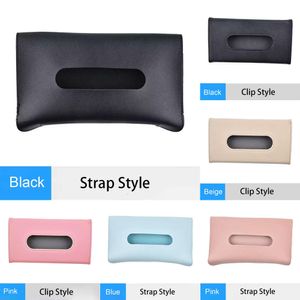 Nieuwe handdoek sets Sun Visor Tissue Box Holder Auto Interior Storage Decoratie voor auto -accessoires