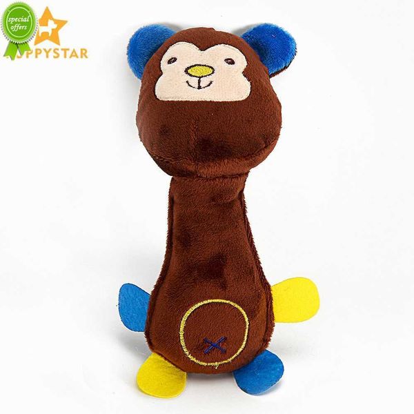 Nouveaux jouets pour animaux de compagnie chiens chats jouet sûr doux solide en peluche singe girafe cochon jouets à mâcher pour animaux de compagnie jeu chien chat formation produits pour animaux de compagnie BF0002