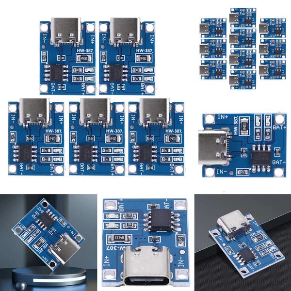 Nuevo Módulo de cargador de cargador de batería de litio TP4056 5V 1A 18650 Batería de litio con protección Funciones duales