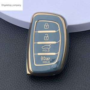 Nieuwe Tpu Auto Sleutel Cover Voor Hyundai Tucson Santa Fe Rena Sonata Elantra Creta Ix35 Ix45 I10 I30 I40 3 4 Knop Premium Key Case