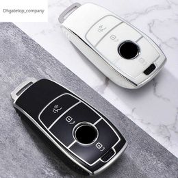 Nieuwe TPU -auto Remote Key Case Cover Shell FOB voor Mercedes Benz A C E S G Class GLC CLE CLA GLB GLS W177 W205 W213 W222 X167 AMG