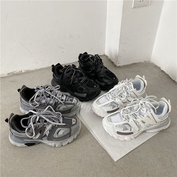 New Track 3.0 Hommes Femmes Casual Chaussures Triple s Sneakers blanc noir en cuir Formateur Nylon Imprimé Plate-forme Sneaker 36-45 B0