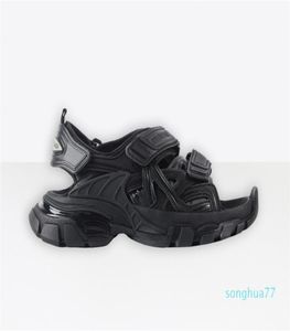 NIEUW TRACK Sandals platform Fashion Men Women Heren Sneakers Slippers Roze Wit Zwart Blue Slides Beach Casual schoenen Dikke bodem3563925
