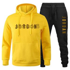 Nieuwe Trainingspak Designer heren Herfst Winter Sets Hoodie + broek Stukken Casual Mannelijke Sportkleding Gym Kleding Zweetpak JZ12