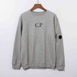 Nouveaux survêtements Qualité Company Sweat-shirt CP Lens Poche latérale Design Lettre Imprimer Pull Lâche Pull à col rond Hommes et femmes