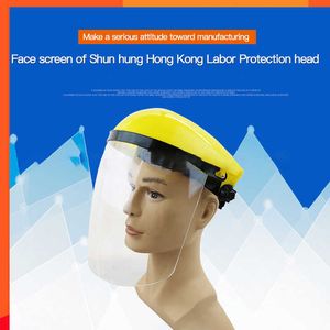 Nieuwe transparante bril gelaatsscherm helm duurzaam bescherm veiligheidsmasker hittebestendig lassen beschermend masker
