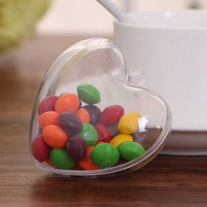 Nouveau Transparent amour boîte à bonbons forme de qualité alimentaire boule en plastique décoration de mariage pendentif boîte à bonbons douche nuptiale décoration de mariage