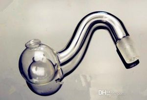 Nouveau pot transparent gros bangs en verre tuyaux de brûleur à mazout conduites d'eau tuyau en verre plates-formes pétrolières fumer livraison gratuite