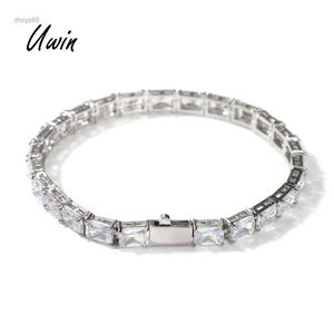 Nieuwe trend Princess Cut Bling CZ Bracelet Rechthoek Zirkoon tennisketen Women Men RTS sieraden