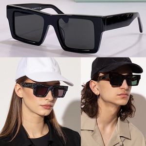 Nouvelle tendance lunettes de soleil à monture carrée pour hommes et femmes OMRI028 photo de voyage de vacances protection UV de qualité supérieure avec boîte d'origine
