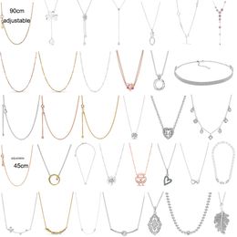 nouvelle mode 100 925 chaîne en argent sterling collier réglable femmes bijoux accessoires de mode livraison en gros gratuite