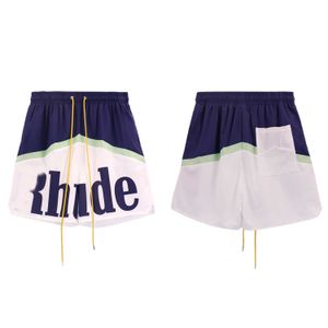 Short de sport et de loisirs coloré Alphabet pour hommes et femmes, nouvelle marque tendance, pantalon de plage imprimé d'été, RNGW