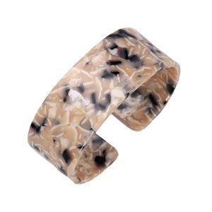 Bracelet ouvert en acrylique pour femmes, nouvelle mode tendance de styliste de luxe, large, léopard, coloré, exagéré