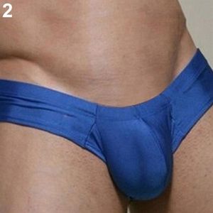 Nouveau tendance homme taille basse fuite hanche U conception convexe sous-vêtements hommes slips Sexy Thongs254P