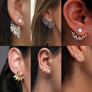 Nouvelles boucles d'oreilles en perles à la mode ailes d'ange plume forme boucle d'oreille pour les filles bohème bijoux de mariage cadeaux 2020266t