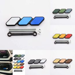 Nieuwe Tri-Color 3 Badge Emblem Toyota voor Tacoma 4Runner Tundra Highlande Modified Decorative Strip of Air Inlet Grille