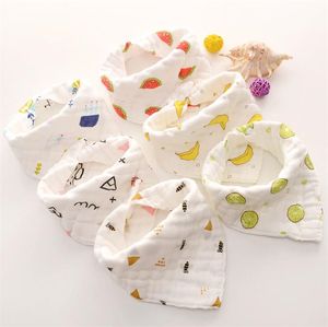 Nouveau triangle salive serviette bébé salive serviette bébé bavoir épaississement doux non fluorescent agent sain salive serviette T8G012
