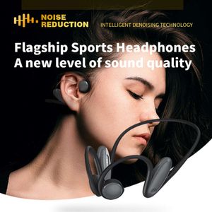 Nuevos auriculares Bluetooth inalámbricos de conducción ósea True Bone con un retraso de largo alcance para correr al aire libre, ciclismo y deportes