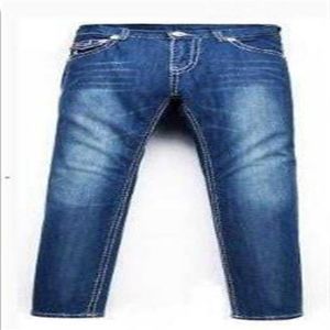 New True Elastic jeans Mens Revival Jeans Crystal Studs Denim Pantalons Designer Pantalons Hommes taille 30-40181O