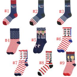 Chaussettes Trump 2024, rendent l'Amérique encore plus grande, allons-y, bas brandon pour adultes, femmes et hommes, sport universel en coton