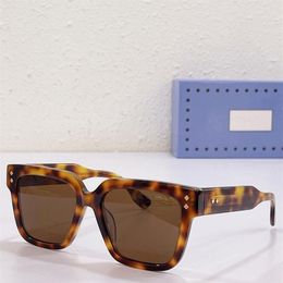 New Turtle Color Square Mens Mmens Lunettes de soleil GG1084S Populaire Designer classique Miss Sunglasses UV Protection Top Quality Original239b