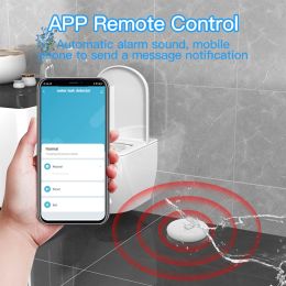 Nuevo Tuya Zigbee 3.0 Detector de agua del detector de inundación Smart Home App Alarm Monitoring Funciona con Alexa
