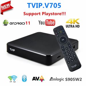NOUVEAU TVIP705 Android 11.0 TV Box 4K Ultra HD 1G 8G AMLOGIC S905W2 2.4 / 5G WIFI BT TVIP 705 Media Player VS TVIP605