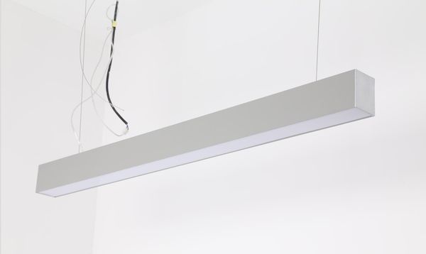 Envío Gratis nuevo tipo 72x90mm luz lineal led cuadrada de alta calidad para iluminación de oficina con cable suspendido y conectores