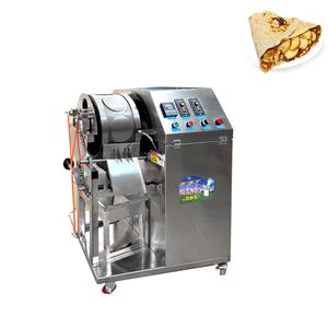 Nuevo tipo Máquina automática de envasado de rollos de primavera Máquina de envasado de crepes de huevo Máquina de envasado Rueda giratoria Rollo de primavera Pelado de tortillas M