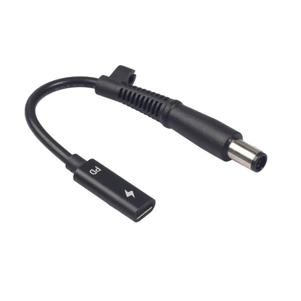 Nuevo tipo C PD Adaptador de alimentación Converter CC Cable del conector DC Cable de cable 7.4x5.0 mm para cargador de computadora portátil HP