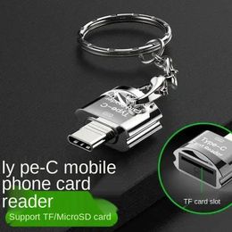 Nieuwe Type-C TF-kaart Mobiele kaartlezer USB3.0 High Speed Mini OTG Micro USB-adapter om SLR-camerakaart aan te sluiten