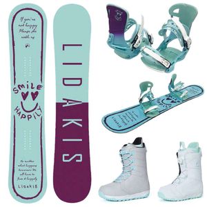 Nouveau type d'ensemble de ski pour montage de snowboard tout autour de style libre en plein air à planche unique