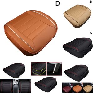 Funda de asiento de cuero PU para personas mayores, protección individual sin respaldo, inodoro, para la mayoría de los sedán y SUV de 5 asientos, nueva