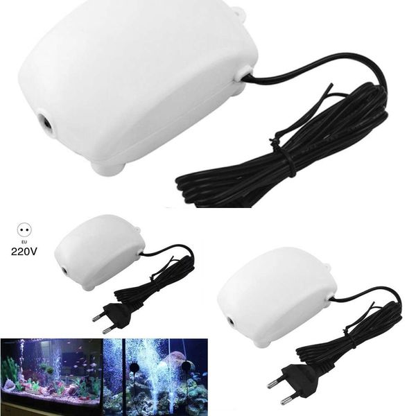 Nouveau ultra silencieux 110V 2,5W Mini compresseur d'air Aquarium Aquarium Fishing Pompe One Sortie UE