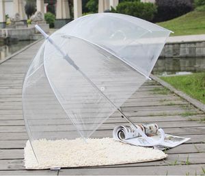 Nieuw!! Paraplu Stijlvolle eenvoud Deep Dome Parasol Apollo Transparant Girl Mushroom Clear