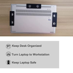 Nieuw onder tabel Laptophouder Portable notebook opslagbeugel Stand Mount Desktop Organizer voor thuiskantoor gemakkelijk te installeren