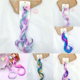 Nuevos clips de unicornio Braider para niñas Rainbow Bowknot Princess Kids Long Wig Technpins Accesorios de giro Herramientas de trenzas para el cabello