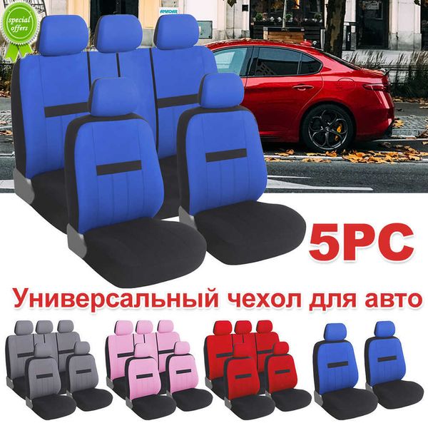 Nuevas fundas de asiento de coche de diseño degradado único de 5 plazas con Airbag Protector de asiento de coche Universal Compatible para Suzuki Swift para Nissan