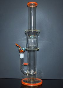 Nouveau Unique Premium Verre Bong Eau Narguilé Pipe À Fumer 18 pouces hauteur 5mm épaisseur 18.8mm joint femelle Percolateur Dab Rig avec bol