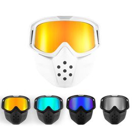 Nouveau masque de moto unisexe lunettes de vélo lunettes de motocross coupe-vent casques de moto cross masque lunettes 241U